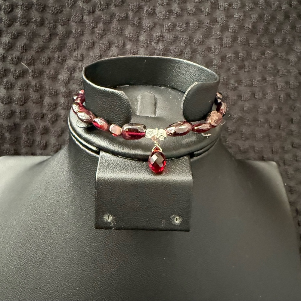 Elegant Red Beaded Necklace